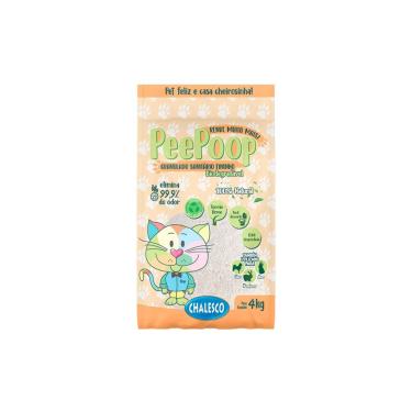 Imagem de Areia Higienica Mandioca Peepoop Graos Finos Gatos - 4Kg