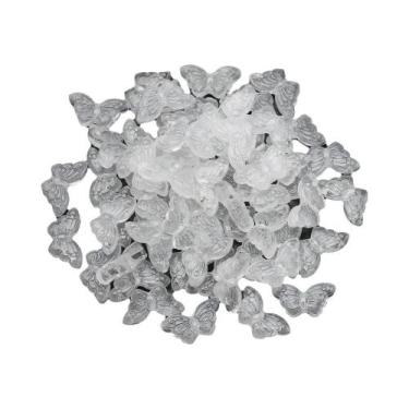 Imagem de Pingentes De Borboleta De Cristal Multicoloridos 8x15mm 50 Peças, Cont