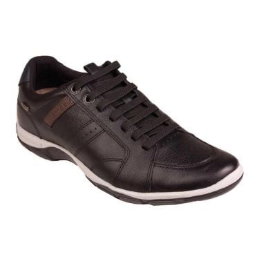 Imagem de Sapatênis Masculino Ferricelli Zr42570 Azera Ii Preto/Chumbo 43-Masculino
