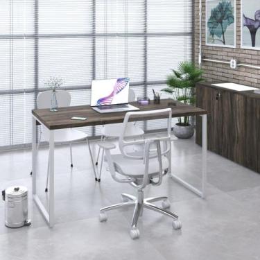 Imagem de Mesa de Escritorio Office Kuadra 135cm Est.Branca - Metalig