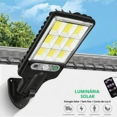 Imagem de Luz de parede solar 108 COB LED impermeável com sensor de presença - n