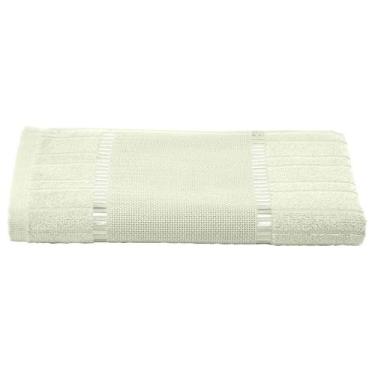 Imagem de Toalha Banho Bella Dohler Bordar Barrado Etamine 70X140cm - Verde, Ver