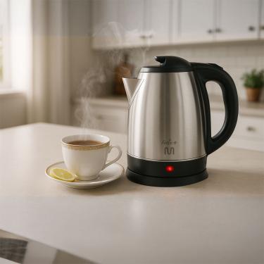 Imagem de Chaleira Elétrica Inox 1,8L com Base Antiderrapante e Led 220v 1500w Prata Multi - GO401