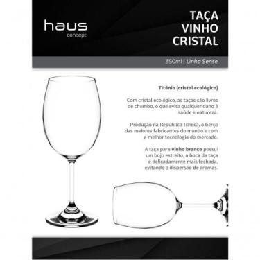 Imagem de Taça Avulsa Vinho Branco Haus Concept 350 Ml Em Titânio (cristal Ecoló
