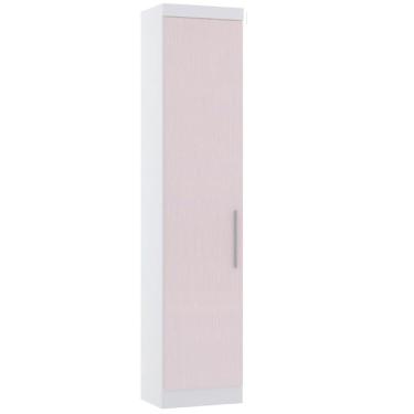 Imagem de Guarda Roupa Sapateira 50cm 1 Pt Alpes Luciane Móveis Branco Pf-rosa Pf