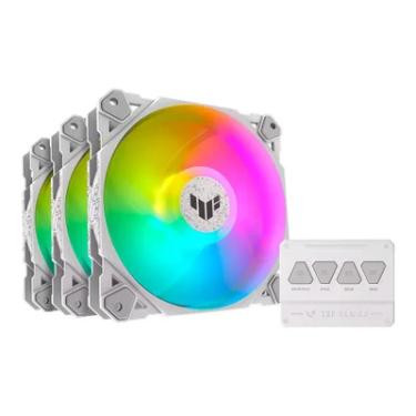 Imagem de Cooler Fan Asus Tuf Gaming Tf120 Branco ARGB 3 X 120mm 90da0033-b00030