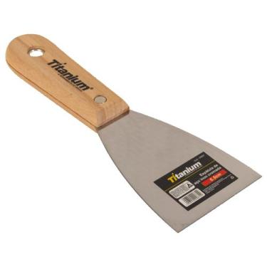 Imagem de Espátula De Aço Inox Cromada 6,5 Cm Titanium Platina