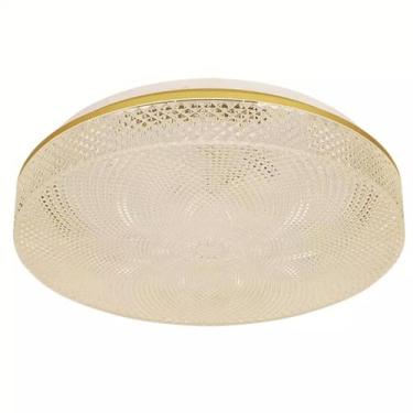 Imagem de Plafon LED Sobrepor Redondo 45cm 3000K 30W Bivolt Alumínio e Acrílico 