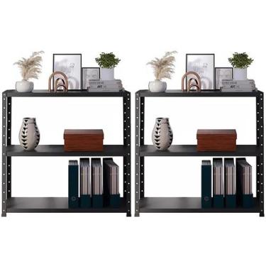 Imagem de 2 Estantes Para Livros Sala Loja Estoque Almoxarifado Escritório Quart