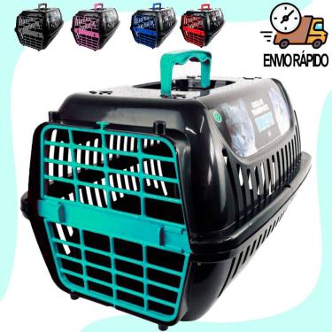 Imagem de Caixa de Transporte para Pets OEM N1 Ou N2 para Gatos e Cães em Polipropileno Preto Ver...