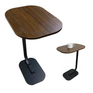 Imagem de Mesinha Lateral Apoio Multiuso Canto Sofa Cama Leitura Cafe Notebook M