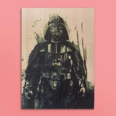 Imagem de Quadro Star Wars Darth Vader Aquarela - Desembrulha