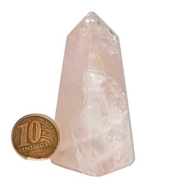 Imagem de Obelisco Quartzo Rosa Natural 6 a 8 cm 25 a 50 g - Tipo B - Cristaisde