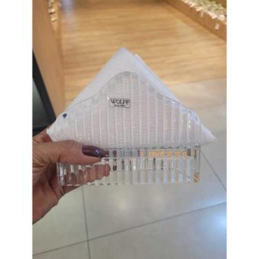 Imagem de Porta Guardanapos De Cristal Chumbo Imperatriz 13,5x4,5x10cm - WOLFF