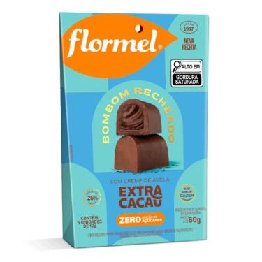 Imagem de Bombom Recheado com Creme de Avelã Extra Cacau Flormel 60g
