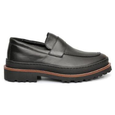 Imagem de Sapato Iate Loafer Premium de Luxo Tratorado Couro Legítimo-Masculino