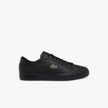 Imagem de Tênis De Couro Masculino Lacoste De Estampa De Réptil Powercourt-Masculino