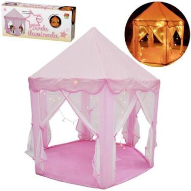 Imagem de Barraca / tenda dobravel iluminada a pilha 140x140x135cm na caixa - DM