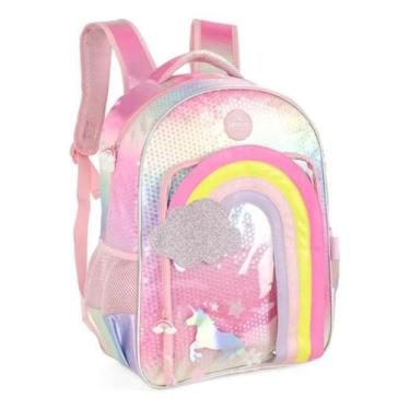 Imagem de Mochila up4you nuvem paete rosa rosa, M, Rosa