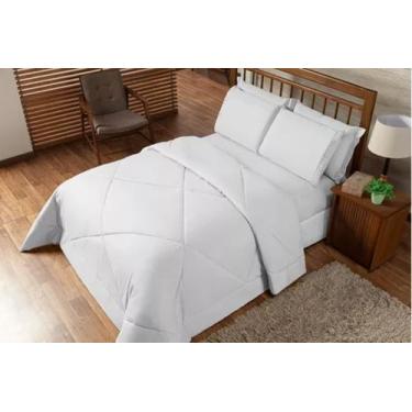 Imagem de Roupa De Cama + Lençol Dupla Face Casal Box 6 Pçs Edredom - nunes
