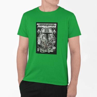 Imagem de Camiseta Poster Pop Style Inspiração MANDALORIAN Estampa DTF 100% Algo