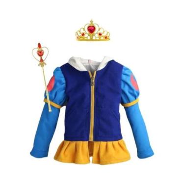 Imagem de Jaqueta Com Capuz Para Meninas, Estilo Cartoon, Algodão, Roupas Casuai