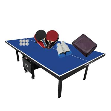 Imagem de MESA PING PONG 1084 KLOPF + 2 Kits c/ Estojo + Rede Retrátil + Capa