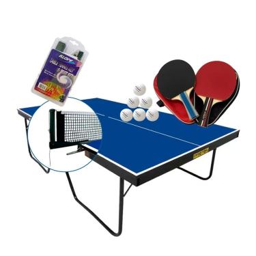Imagem de MESA PING PONG 1090 KLOPF + 2 Kits c/ Estojo + Rede Master
