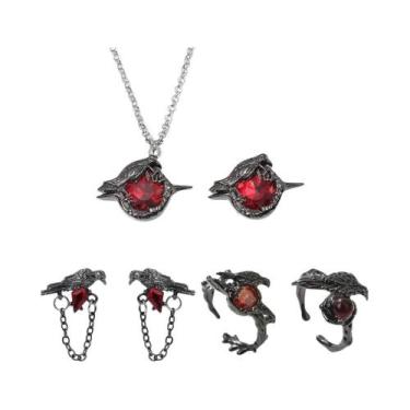 Imagem de Broche Black Crow Love Deepspace Sylus, Pingente De Colar De Rubi Para