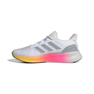 Imagem de adidas Tênis de corrida masculino Ultrabounce 5, Branco/prata halo/preto, 44