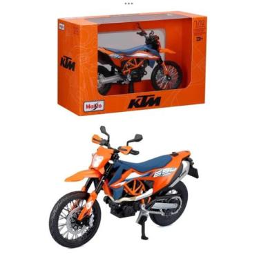 Imagem de Miniatura Moto KTM 690 SMC R (2023) - Laranja - 1:12 - Maisto