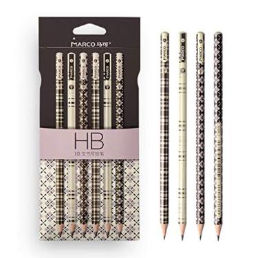 Imagem de Lápis de escrever série cilíndrica Scottish Milk Coffee Color Pattern New Chinese Style Pencil Fashion Series