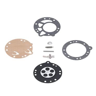 Imagem de Kit de reconstrução de carburador, kit de reparo de carburador borracha + papel acabamento requintado confiável para serra elétrica
