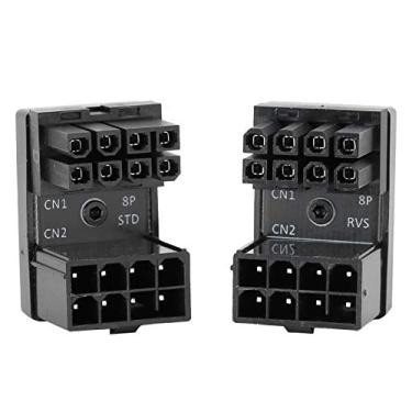 Imagem de Limouyin Adaptador para placa de vídeo Desktops, ATX 8 pinos a 180 graus adaptador adaptador de energia acessórios de computador, adaptador de energia profissional para desktops placa de vídeo versão atualizada