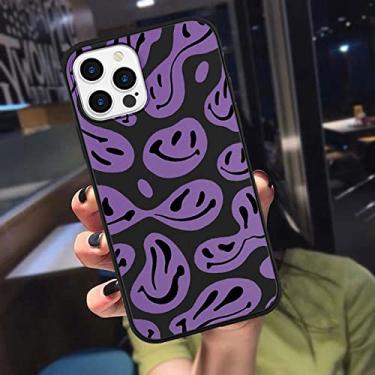 Imagem de Capa de telefone engraçado amarelo preto azul vermelho smiley para iphone 13 12 mini 11 pro max se 2020 xs max xr x 10 7 8 6s 6 plus capas, xiaol, a015, para iphone 12 mini