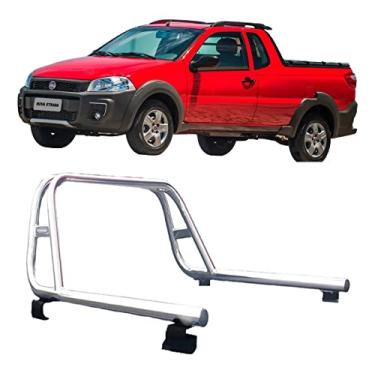 Imagem de Santo Antonio Strada corrimão CROMADO Cabine Estendida 2014 a 2020