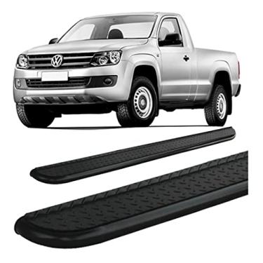 Imagem de Estribo Hozz Compatível com Amarok Chapa Aço Preto Cabine Simples