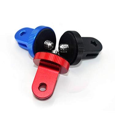 Imagem de Suporte para tripé de alumínio Suporte para parafuso compatível com GoPro Hero 9, 8, 7, 6, 5, 4, Session, 3+, 3, 2, 1, Fusion, DJI Osmo Action, Sjcam, Câmeras Xiaoyi com / Parafuso de câmera (1 / 4 polegadas 20) (3 pacotes),