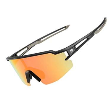 Imagem de ROCKBROS Óculos de sol esportivos polarizados para homens e mulheres, óculos de sol de segurança para bicicleta, óculos de ciclismo, óculos de sol esportivos de segurança, proteção UV, corrida, pesca, golfe