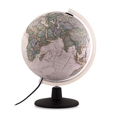 Imagem de Tecnodidattica - Globo terrestre NATGEO Executive 30 | Cartografia Físico-Política oficial National Geographic Executive em estilo antigo | Luminoso | Textos em português do Brasil | Diâmetro: 30 cm