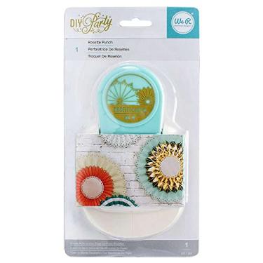 Imagem de Furador Roseta - Diy Party Rosette Punch We R Toke E Crie, Azul Claro E Branco