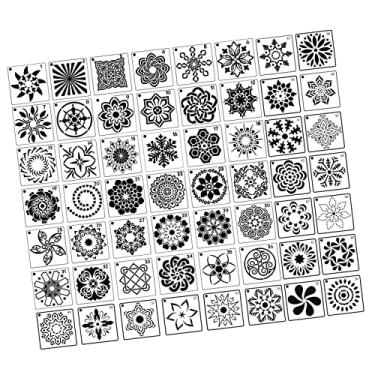 Imagem de Colaxi 56 Pçs Mandala Dot Stencil Modelos de Pintura Reutilizáveis Pet Geometria Stencil para Pintura Rock Projetos Artísticos Piso Móveis