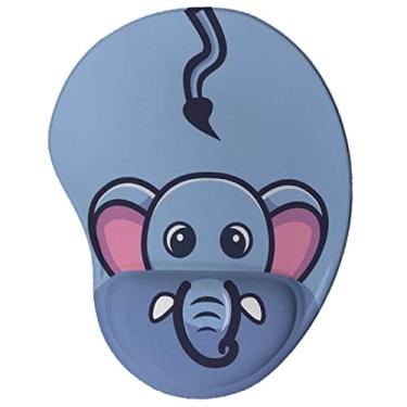 Imagem de Mouse pad Divertido Ergonômico Elefante Kawaii