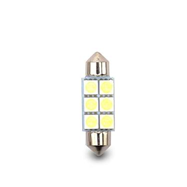 Imagem de Par Lâmpada Led Interior Caminhão Torpedo 6 Leds 41mm 5050