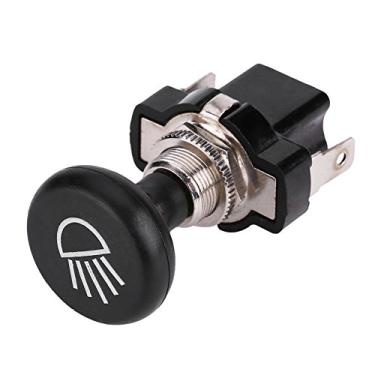 Imagem de Interruptor universal de farol de carro, interruptor de luz de carrinho de golfe de carro, interruptor de luz de empurrar de farol de carro 12v para carrinho de golfe EZGO Club Car