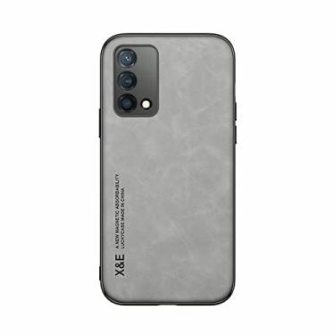 Imagem de Kepuch Silklike Capa para Oppo A74 4G/A95 4G/F19/Reno 6 Lite - Case Placa de Metal Embutida para Oppo A74 4G/A95 4G/F19/Reno 6 Lite - Cinza