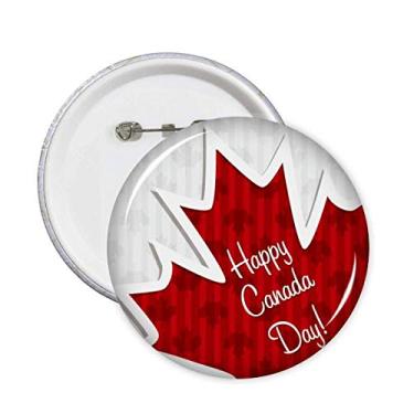 Imagem de Happy Canada Day 4 de julho, folha de bordo, alfinetes, textura, broches, emblema, acessórios, decoração, 5 peças