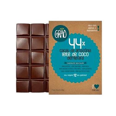 Imagem de Barra De Chocolate 44% Cacau Amazônia Leite De Coco Demerara - Grao