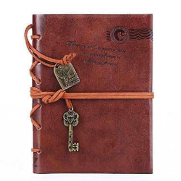 Imagem de Caderno vintage com cordão e chave para diário