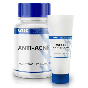Imagem de Kit-Óleo De Melaleuca 5% Antibacteriano 30G + Cápsula Anti-Acne - 30 Cápsulas